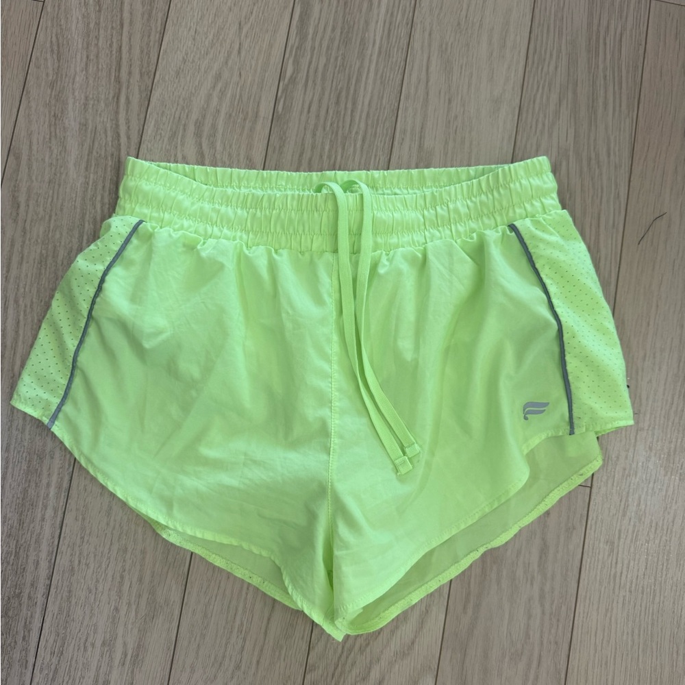 Fabletics Bright Lime Athletic Shorts - image 3